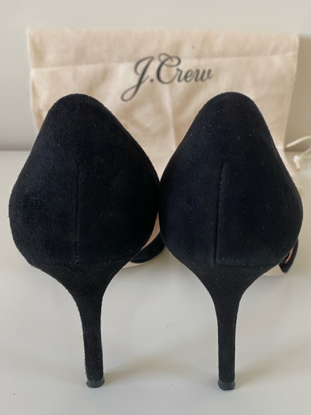 🇮🇹 J.Crew | Elsie suede d’Orsay Black pumps - Picture 8 of 14